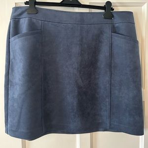 Blue Suede LOFT Plus Skirt — EUC!! 💙